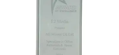 Being Awarded 'Specialists in Office & House Removals for 2023'