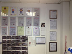 Our Award wall is now looking rather full
