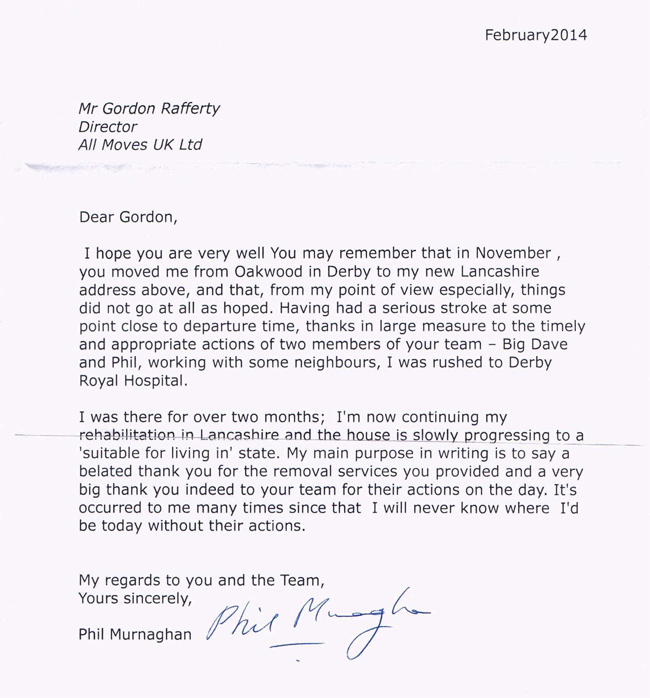 Hospital Thank You Letter