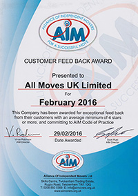 We are Members of A.I.M (The Alliance Of Independent Movers)