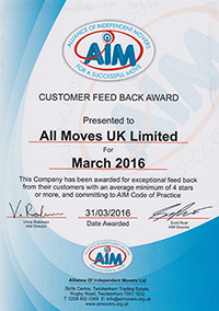 We are Members of A.I.M (The Alliance Of Independent Movers)